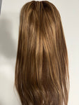 :24” kinky straight Blonde highlight brown frontal wig Sunber